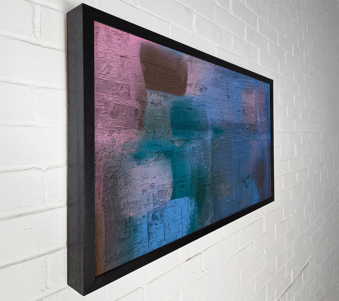  A Canvas Print of Blue Abstract Forms Canvas Wall Art