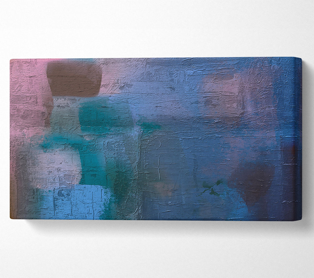  A Canvas Print of Blue Abstract Forms Canvas Wall Art