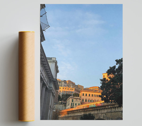 Golden Hour Cityscape Print