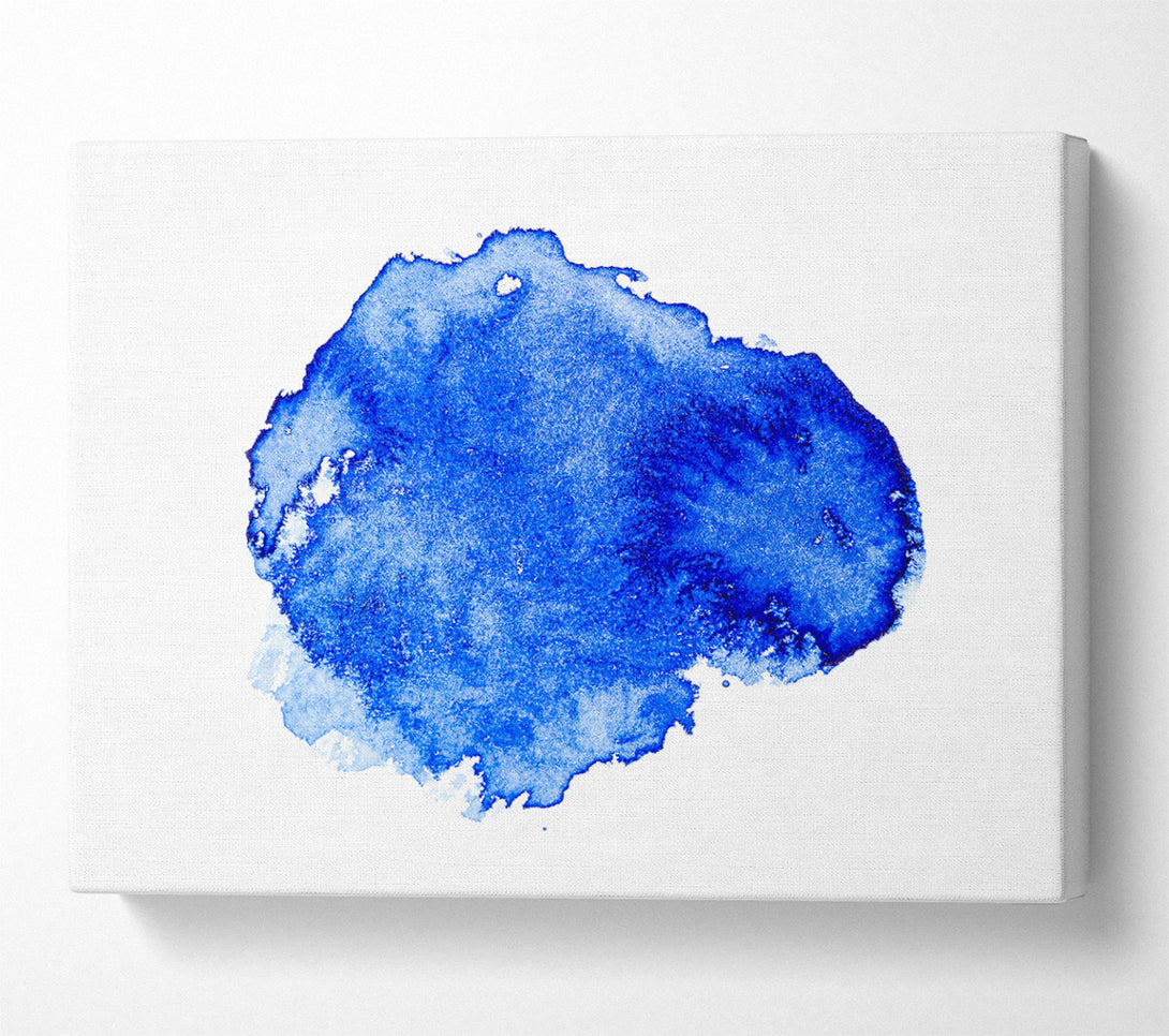  A Canvas Print of Azure Abstract Canvas Wall Art