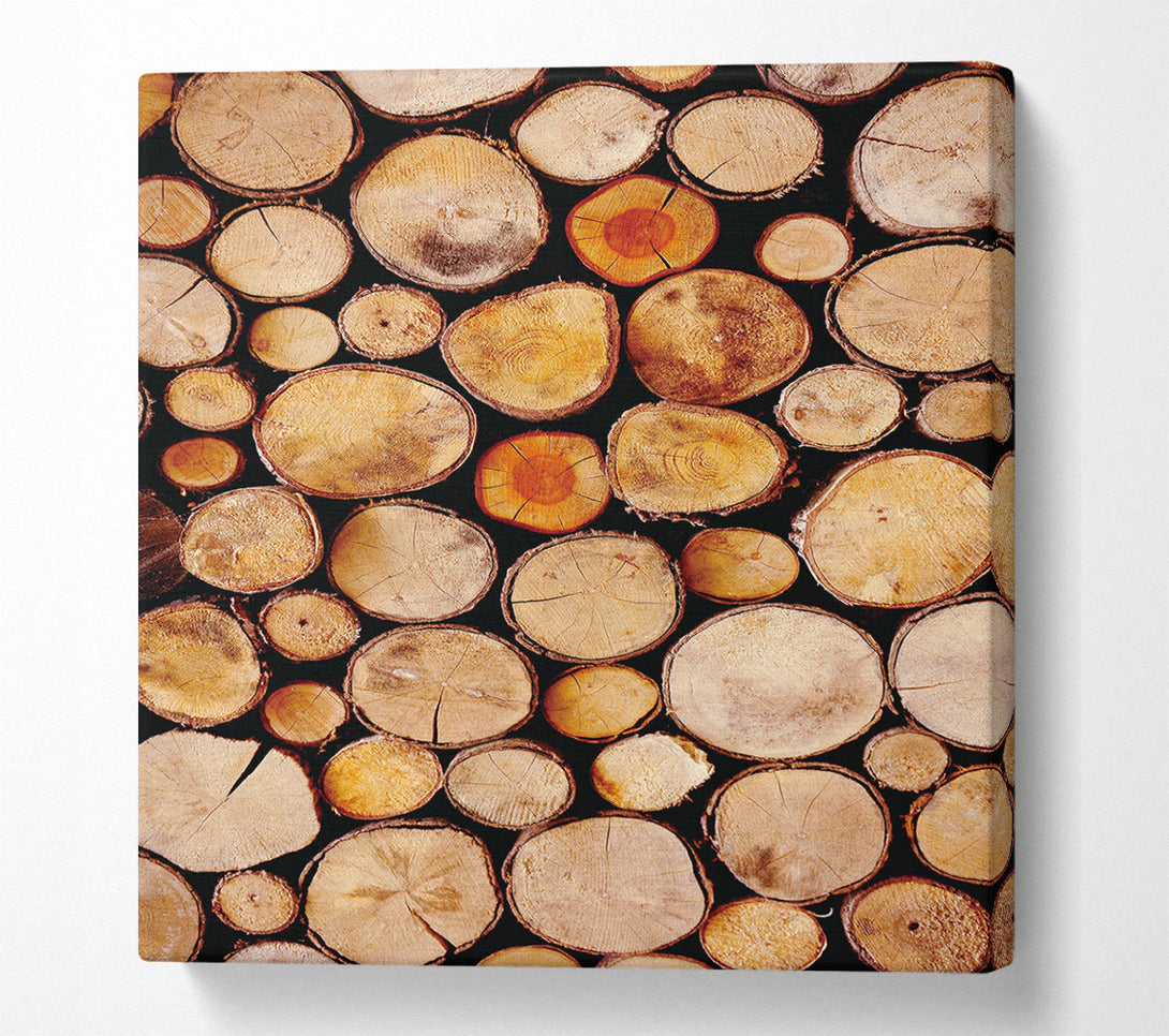  A Canvas Print of Chopped Wood Canvas Art