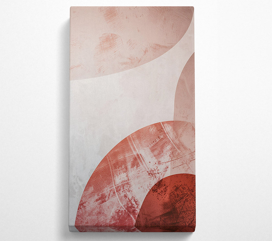  A Canvas Print of Rust And White Circles Canvas Print