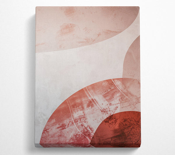  A Canvas Print of Rust And White Circles Canvas Print