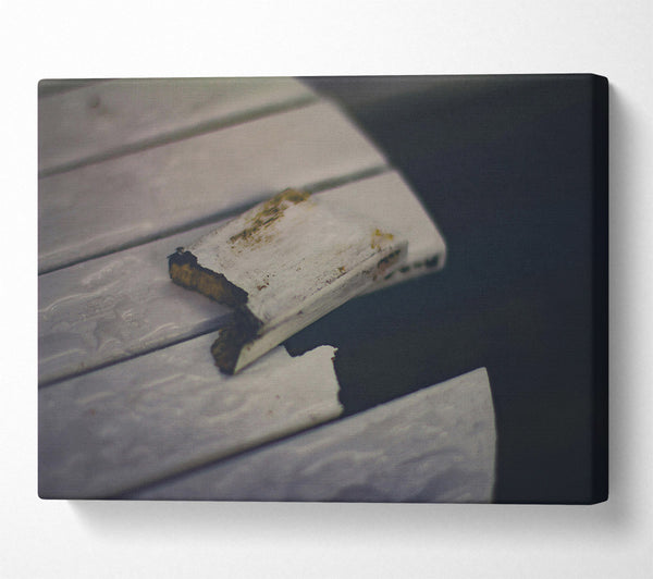  A Canvas Print of White Wooden Ruins Canvas Print