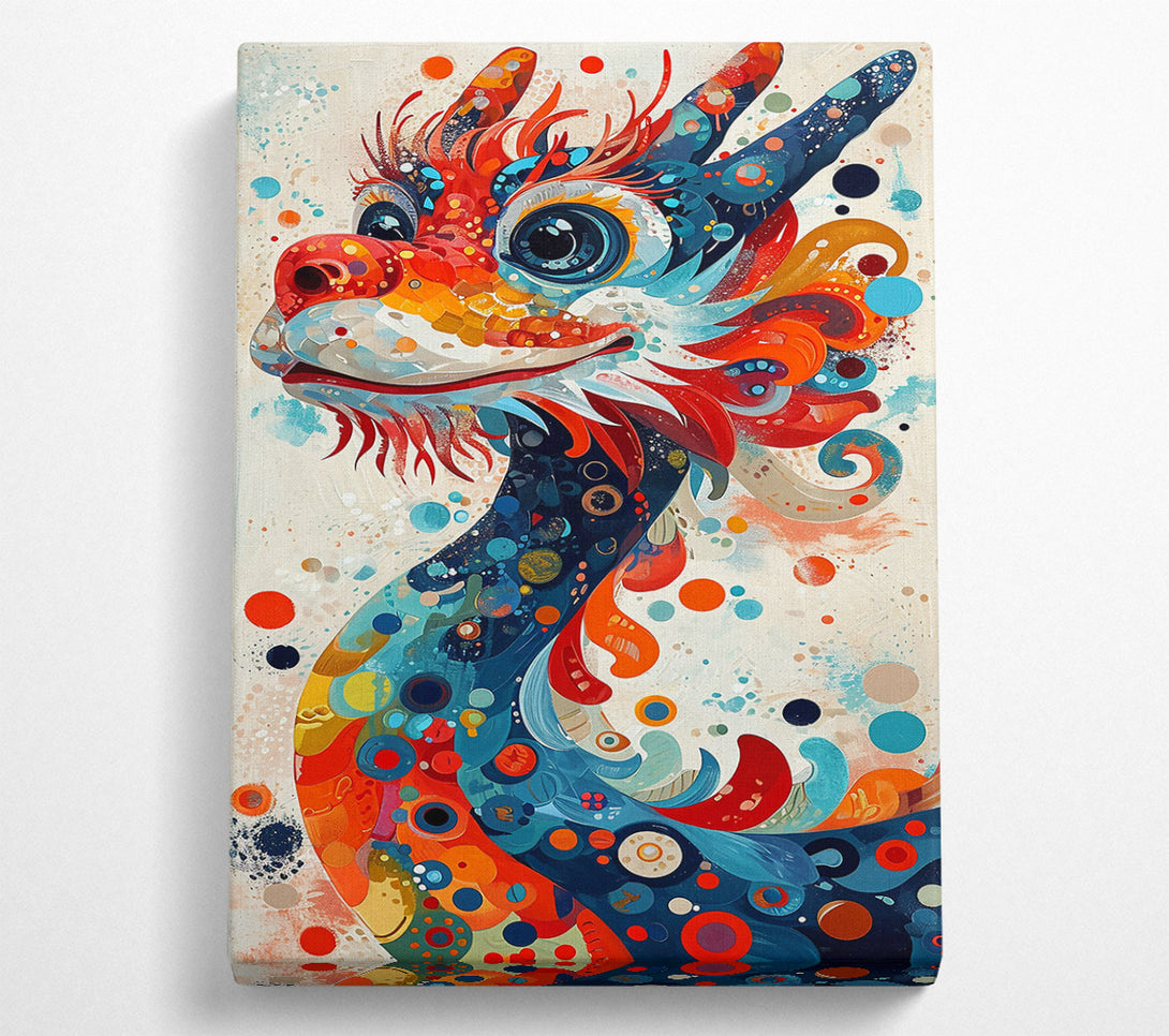  A Canvas Print of Red Dragon Dreamscape Canvas Wall Art