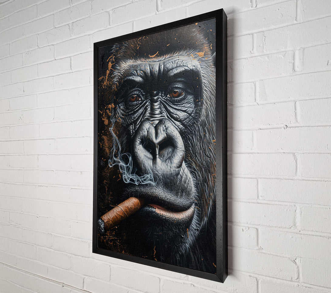  A Canvas Print of Cigar Gorilla Canvas Art