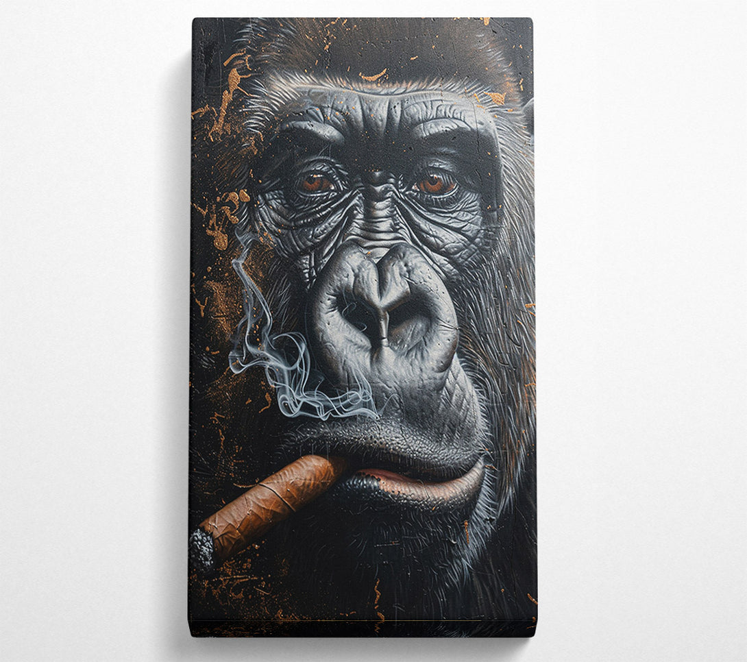  A Canvas Print of Cigar Gorilla Canvas Art