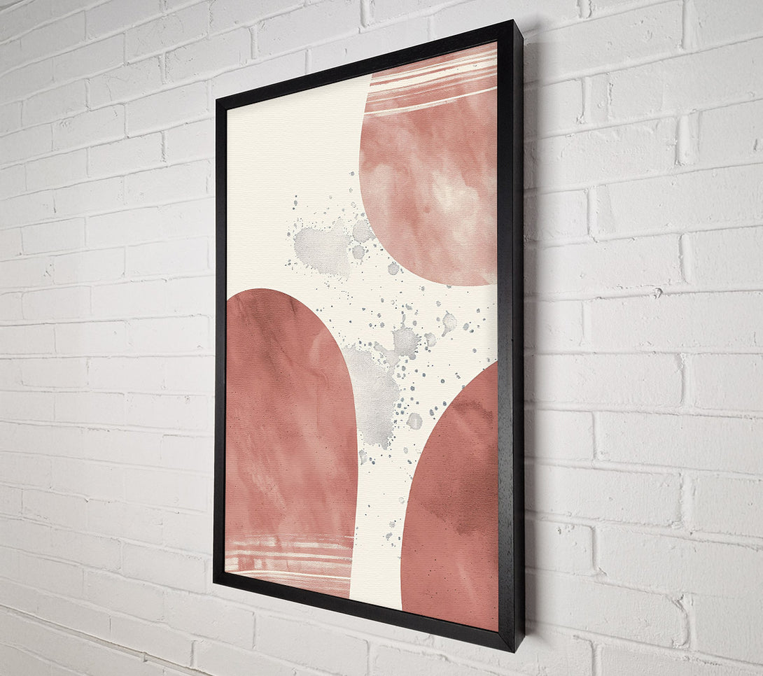  A Canvas Print of Dusty Rose Splatter Canvas Wall Art