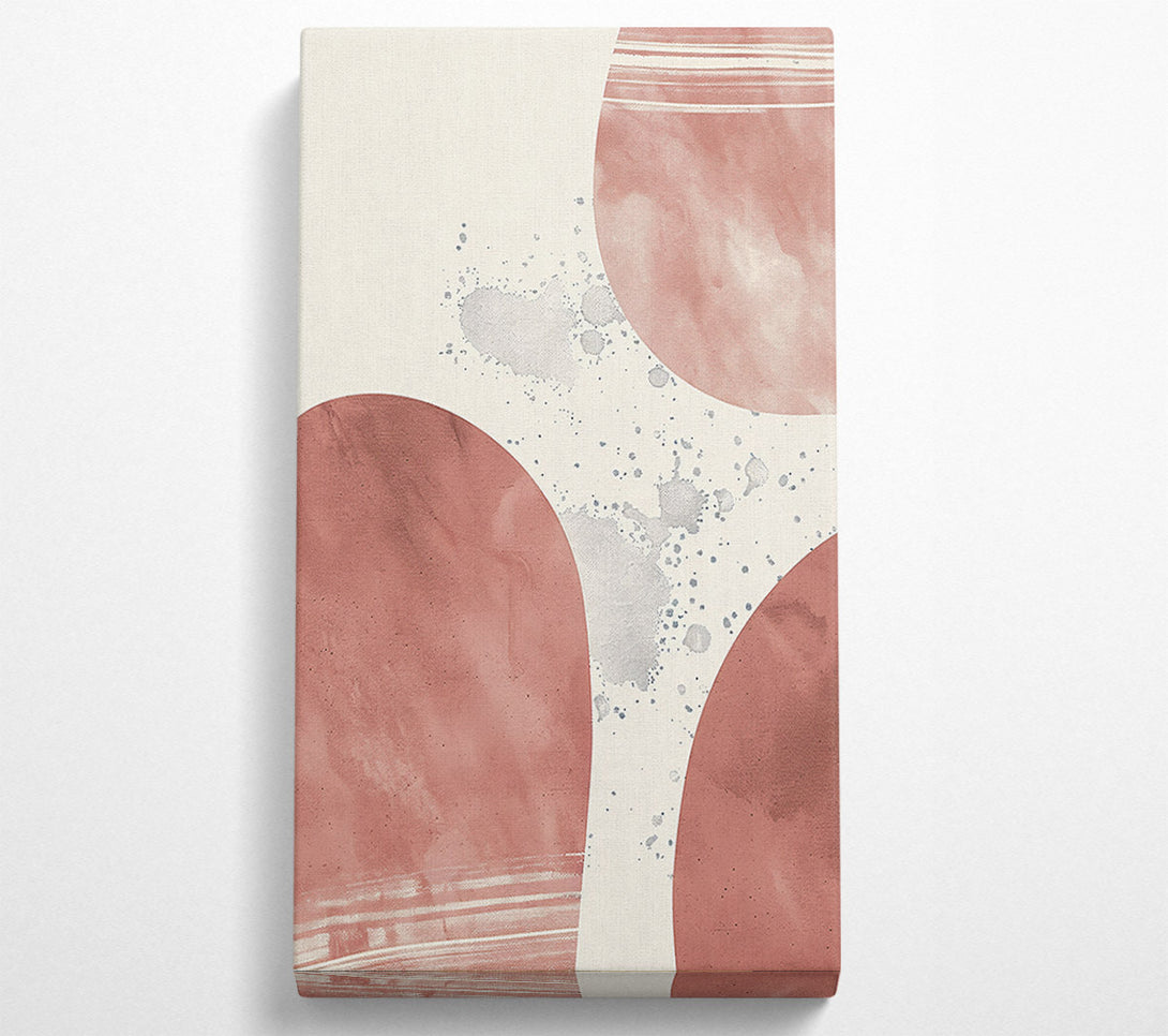  A Canvas Print of Dusty Rose Splatter Canvas Wall Art