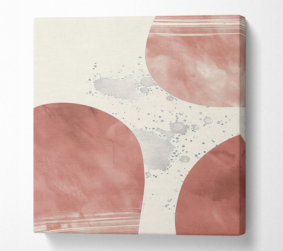  A Canvas Print of Dusty Rose Splatter Canvas Wall Art