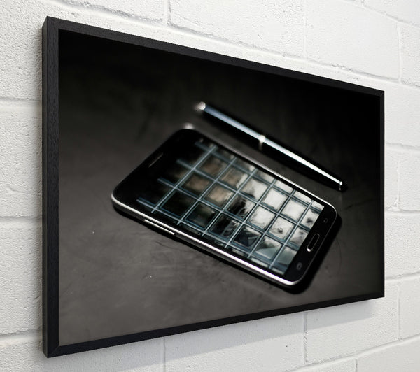 Black And Silver Grid