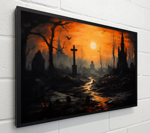 Orange Sunset Cemetery