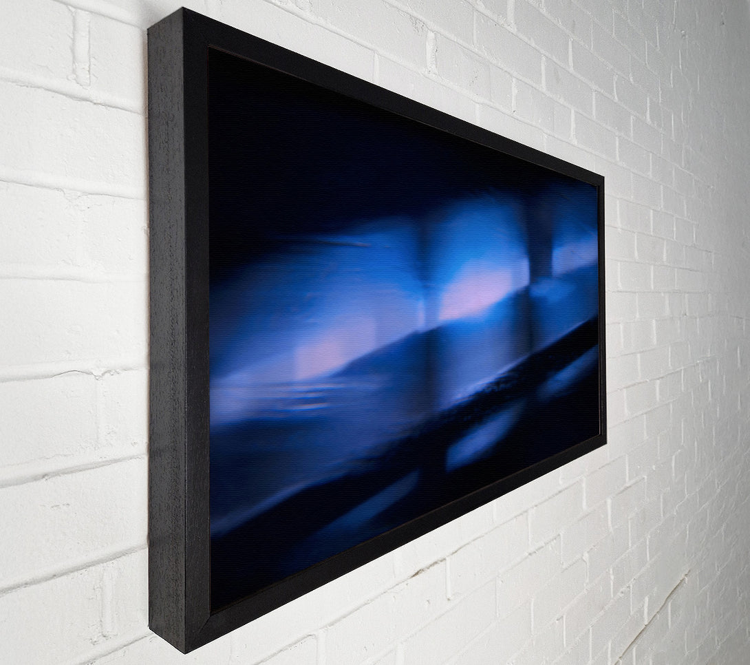  A Canvas Print of Azure Light Echoes. Canvas Art