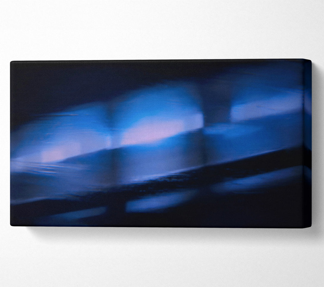  A Canvas Print of Azure Light Echoes. Canvas Art