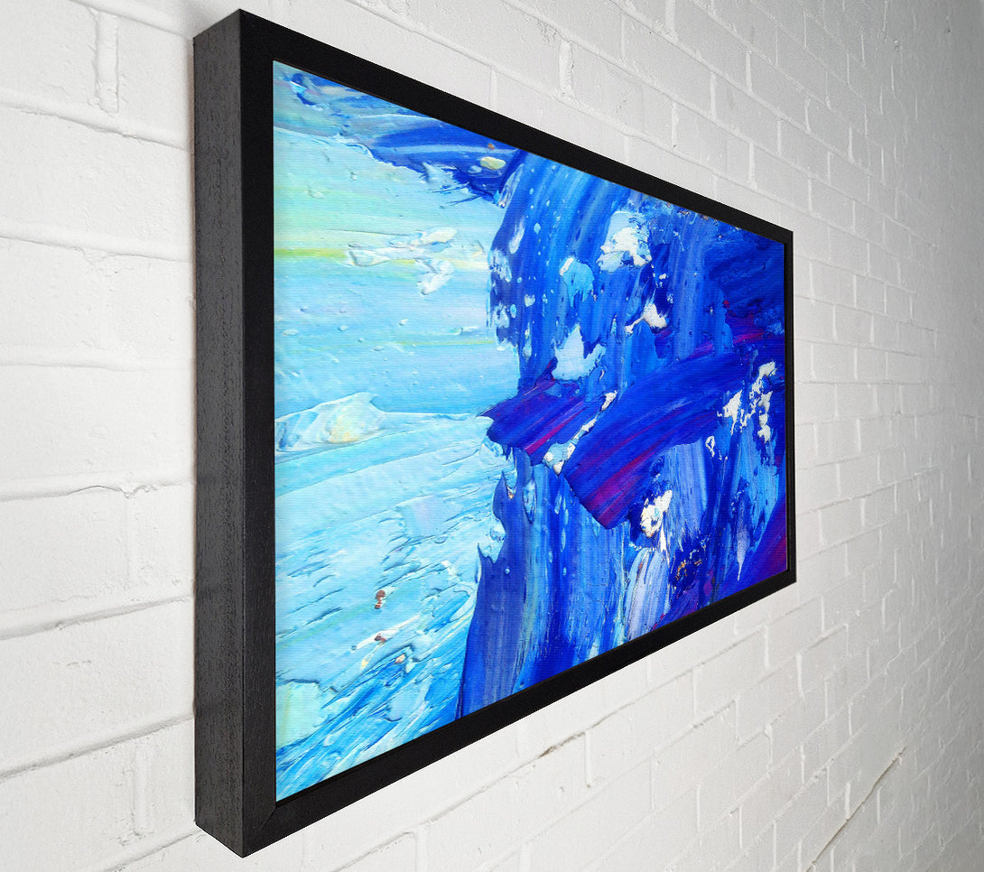  A Canvas Print of Cobalt Abstract Swirls Canvas Wall Art