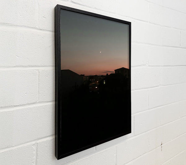 Silhouettes Under Pink Sky