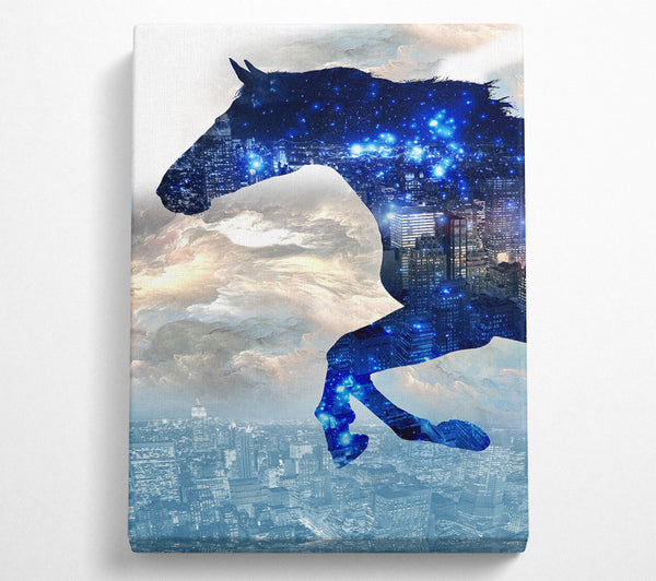  A Canvas Print of City Horse Canvas Print