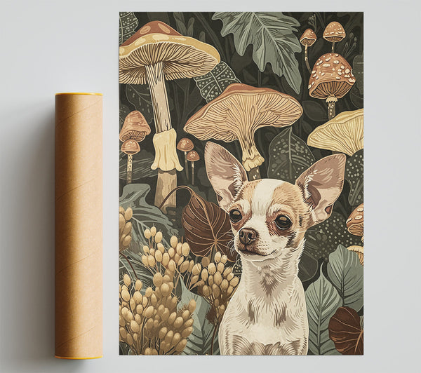 Tan Pup In The Woods Giclee Print