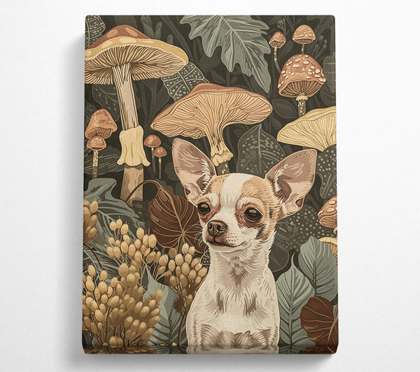  A Canvas Print of Tan Pup In The Woods Canvas Print