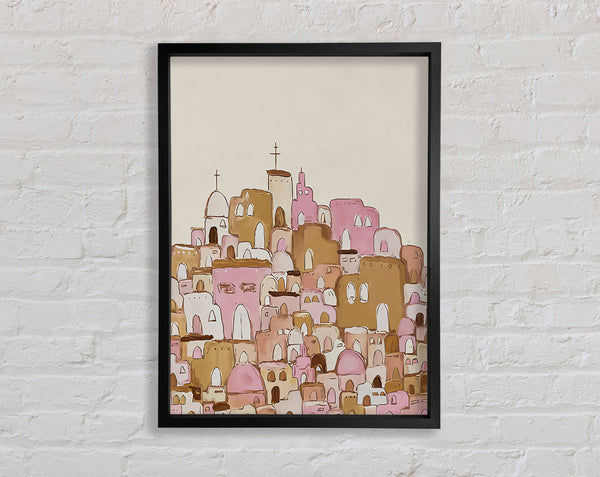 City To The Chapel Framed Print