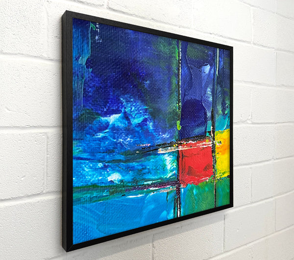 Blue Canvas Strokes