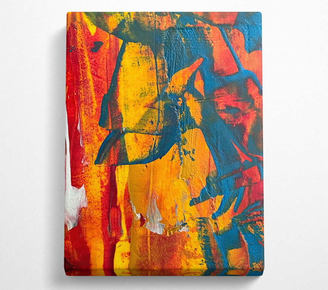  A Canvas Print of Golden Abstract Dance Canvas Print