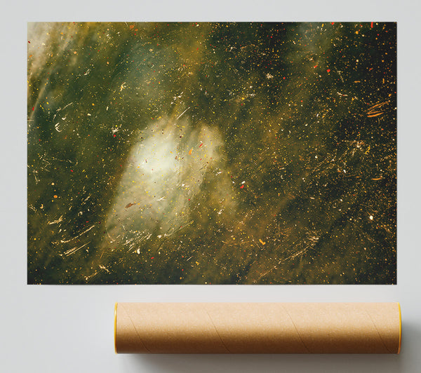 Green Cosmic Dust Giclee Print