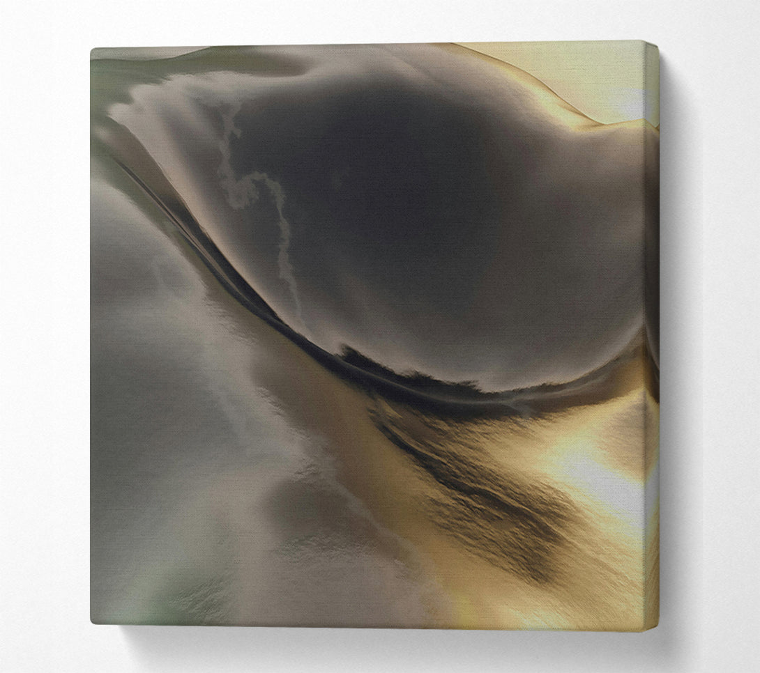  A Canvas Print of Golden Black Swirl Canvas Print