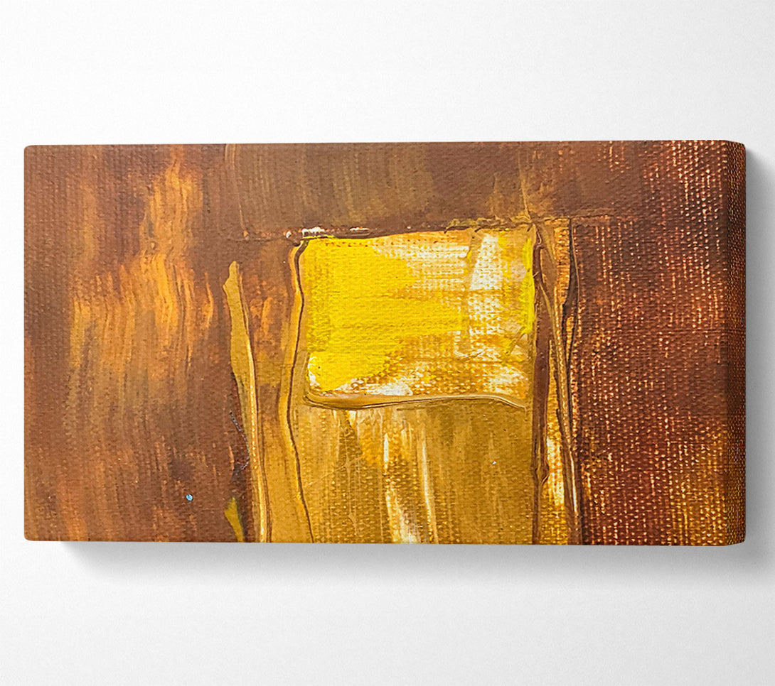  A Canvas Print of Golden Window Light Canvas Wall Art