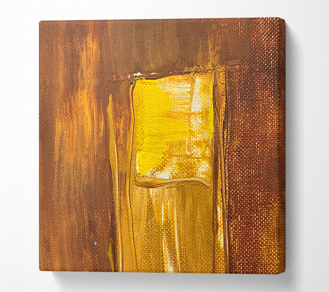  A Canvas Print of Golden Window Light Canvas Wall Art