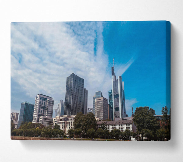  A Canvas Print of Azure Skyline Dreams Canvas Wall Art
