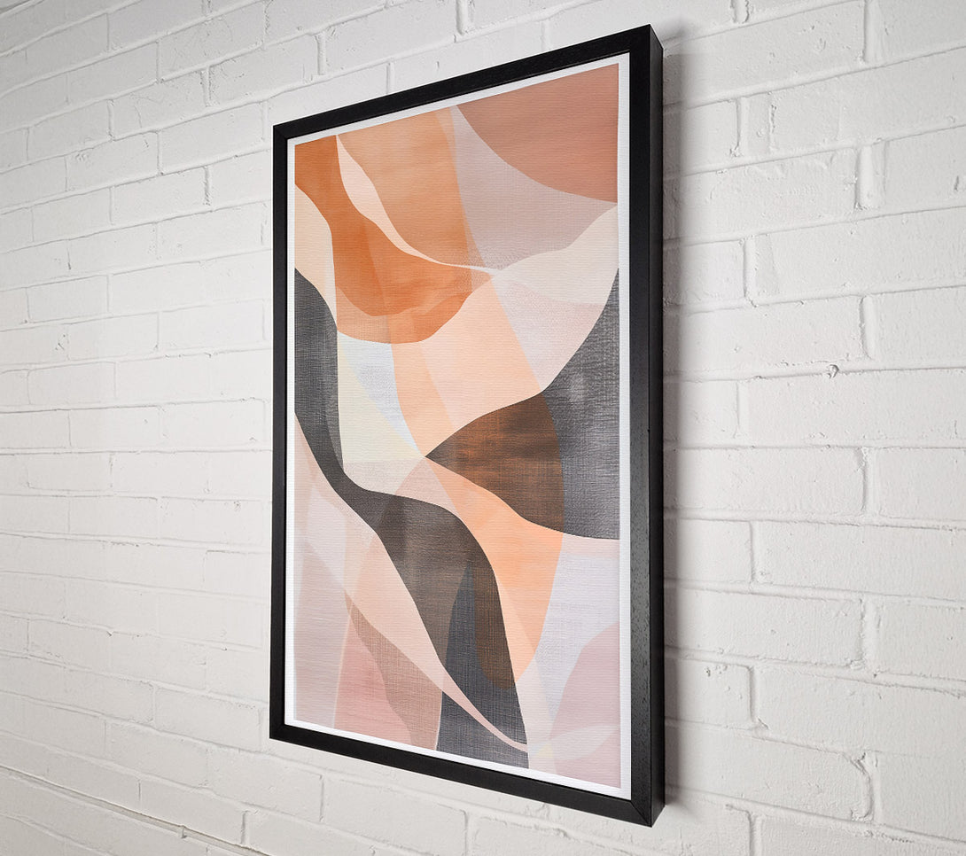  A Canvas Print of Salmon Swirls Canvas Art