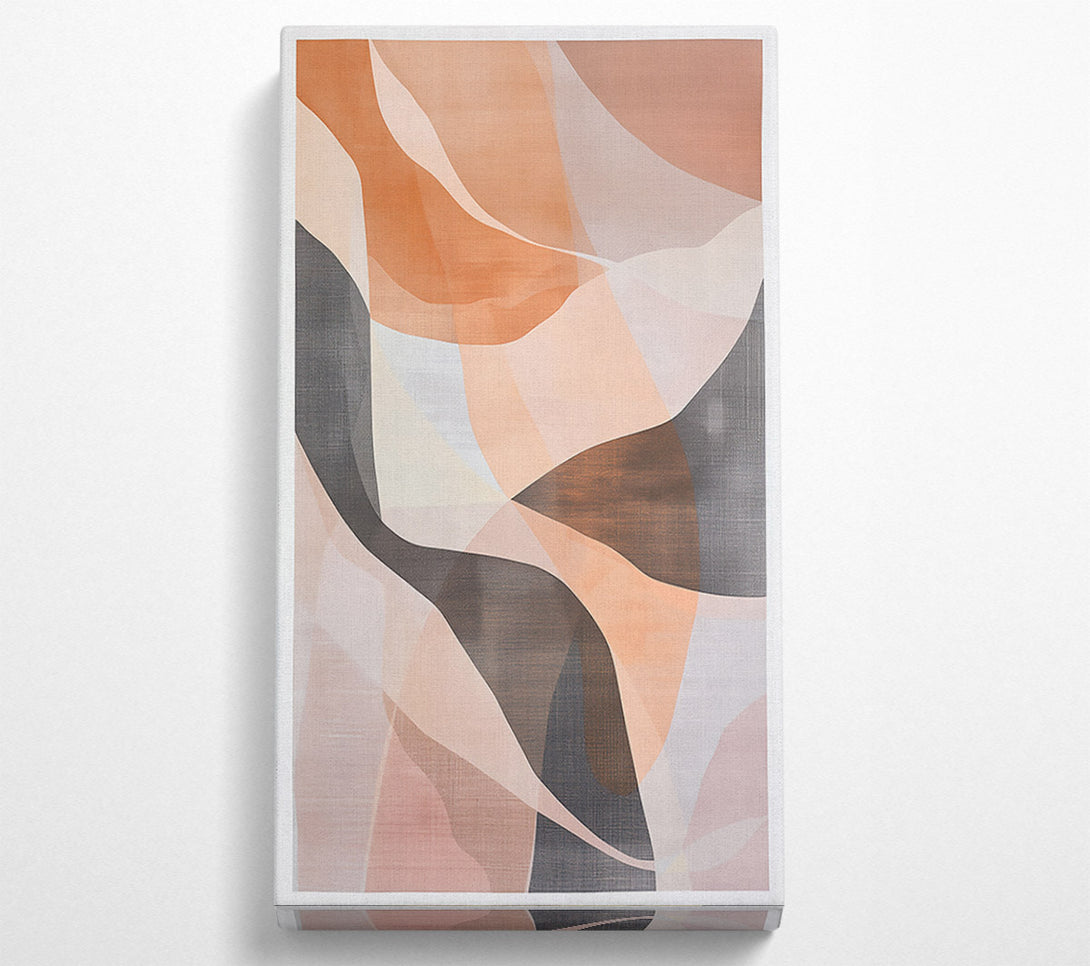  A Canvas Print of Salmon Swirls Canvas Art