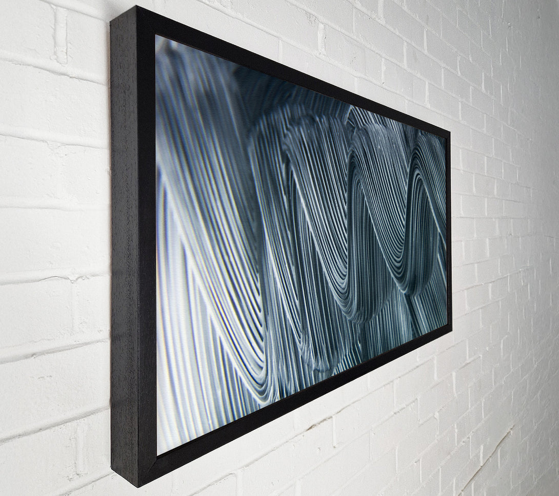  A Canvas Print of Silver Wave Patterns Canvas Art