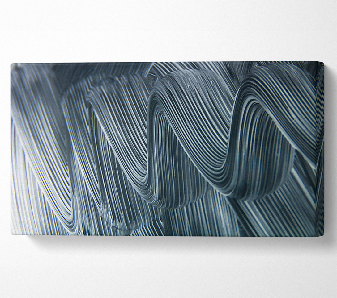  A Canvas Print of Silver Wave Patterns Canvas Art