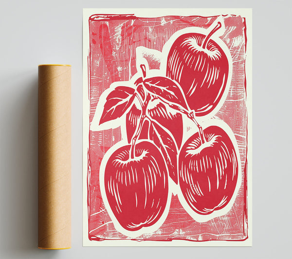 Crimson Apple Harvest Print