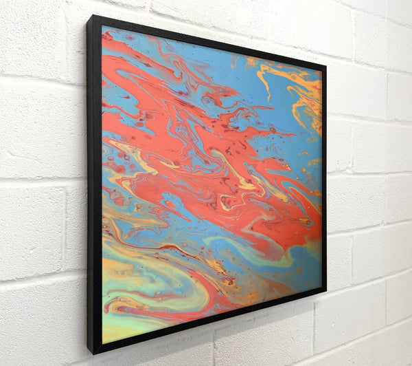Coral Swirls And Blues
