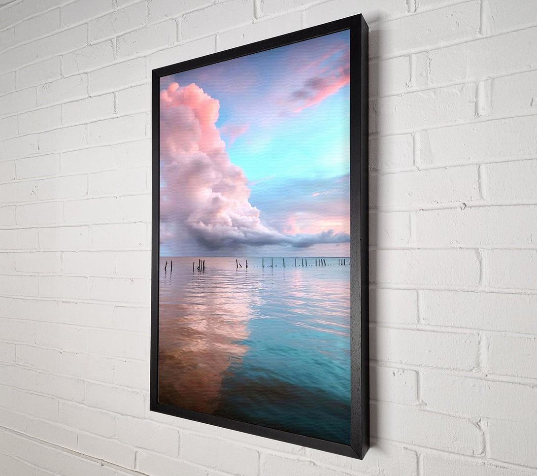  A Canvas Print of Clouds Over The Sea Canvas Print