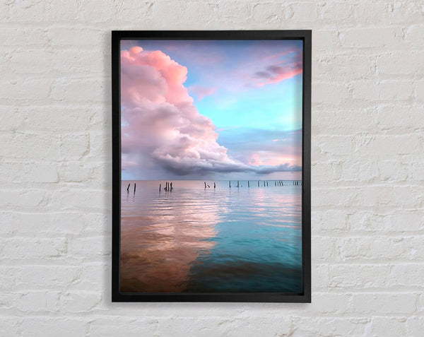 Clouds Over The Sea Framed Print