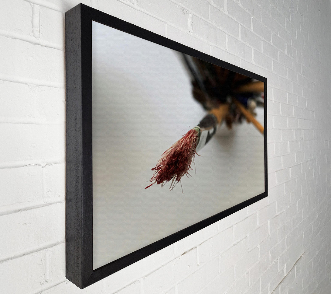  A Canvas Print of Crimson Brush Strokes Canvas Wall Art