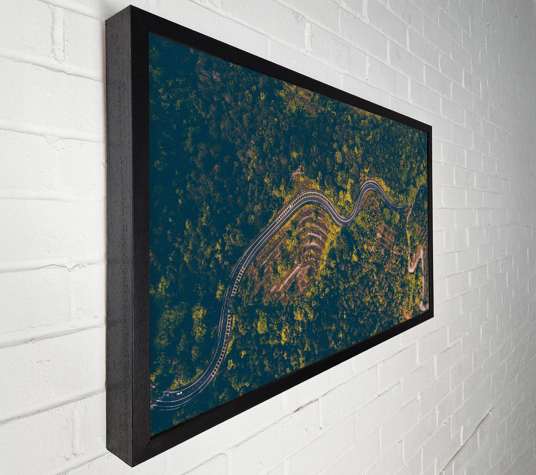  A Canvas Print of Green Winding Road Canvas Wall Art