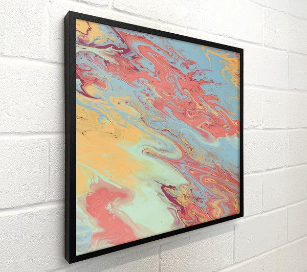 Pale Coral Swirls
