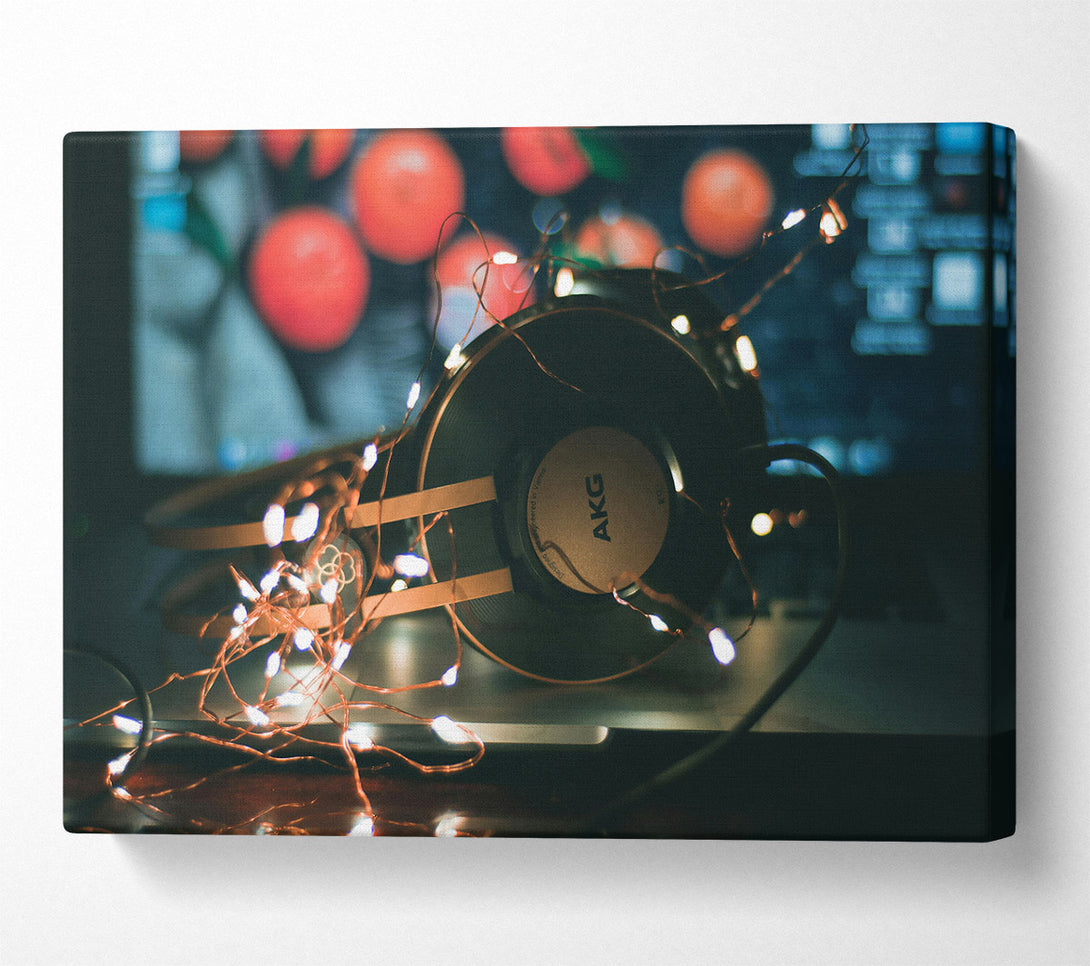  A Canvas Print of Copper Lights And Beats Canvas Print