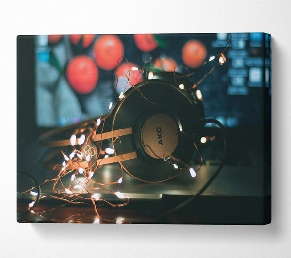  A Canvas Print of Copper Lights And Beats Canvas Print