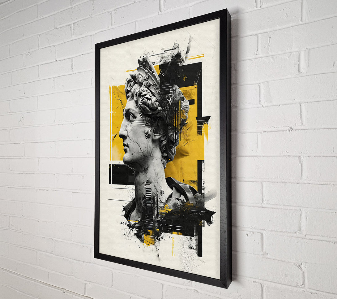  A Canvas Print of Golden Grecian Ruin Canvas Art