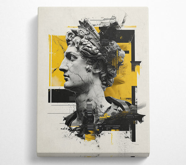  A Canvas Print of Golden Grecian Ruin Canvas Art