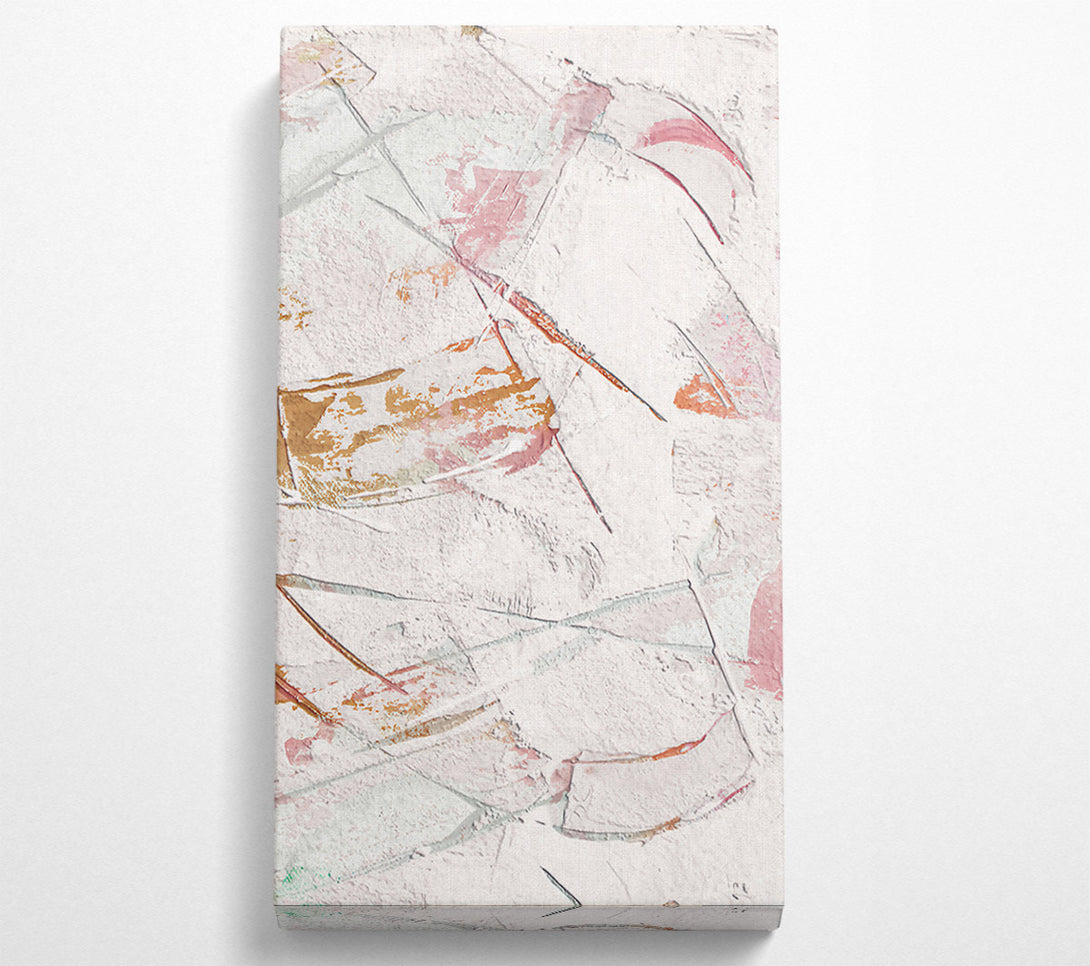  A Canvas Print of Blush And White Abstract Canvas Wall Art