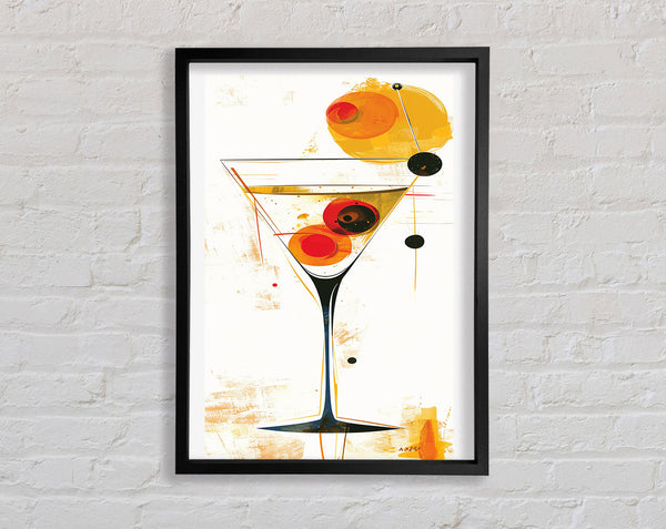 Cocktail Poster Framed Print