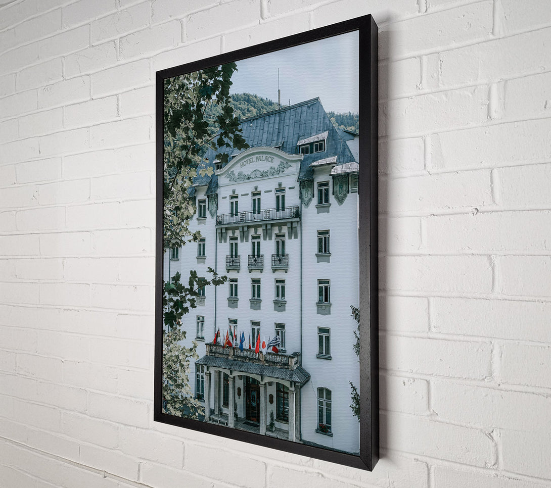  A Canvas Print of White Palace Flags Canvas Print