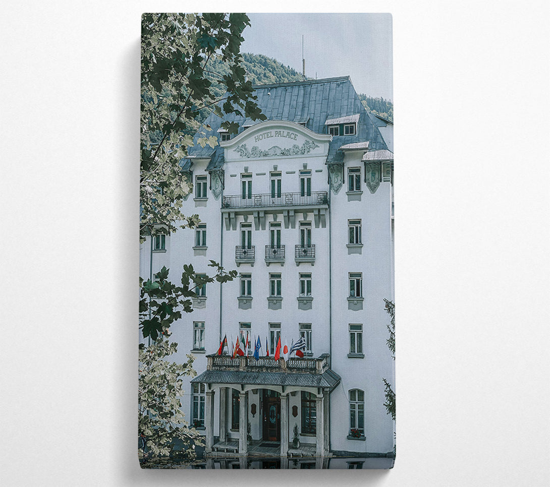  A Canvas Print of White Palace Flags Canvas Print